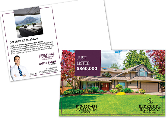 Berkshire Hathaway Postcards, Berkshire Hathaway Cards, Berkshire Hathaway Postcard Templates, Berkshire Hathaway Postcard Printing, Berkshire Hathaway Postcard Designs