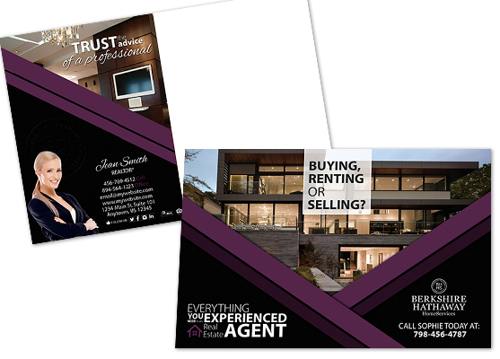 Berkshire Hathaway Postcards, Berkshire Hathaway Cards, Berkshire Hathaway Postcard Templates, Berkshire Hathaway Postcard Printing, Berkshire Hathaway Postcard Designs