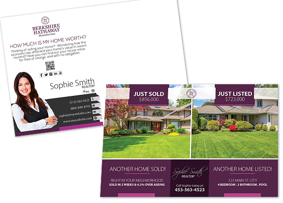Berkshire Hathaway Postcards, Berkshire Hathaway Cards, Berkshire Hathaway Postcard Templates, Berkshire Hathaway Postcard Printing, Berkshire Hathaway Postcard Designs