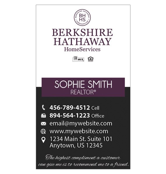 Berkshire Hathaway Business Cards, Berkshire Hathaway Cards | Berkshire Hathaway Business Card Printing, Berkshire Hathaway Card Templates