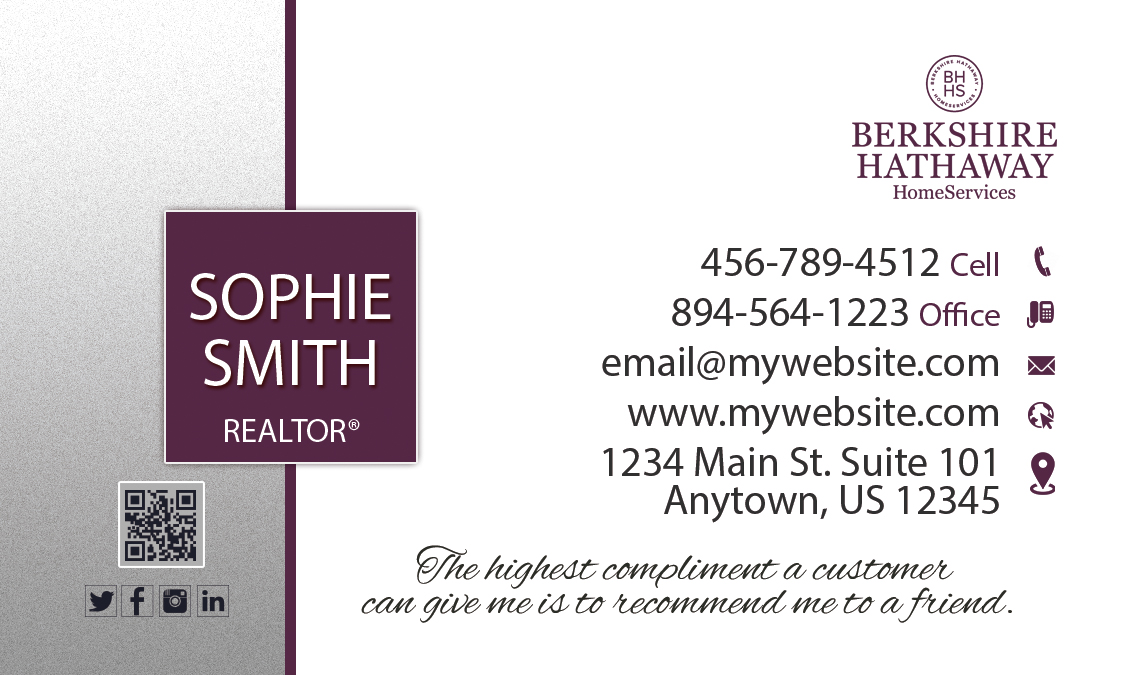 Berkshire Hathaway Business Cards, Berkshire Hathaway Cards | Berkshire Hathaway Business Card Printing, Berkshire Hathaway Card Templates