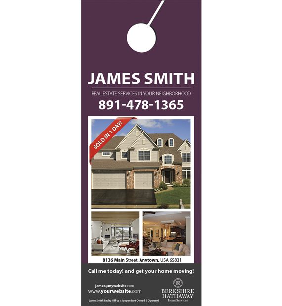 Berkshire Hathaway Door Hangers, Berkshire Hathaway Realtor Hangers, Berkshire Hathaway Office Hangers, Berkshire Hathaway Agent Hangers, Berkshire Hathaway Broker Hangers