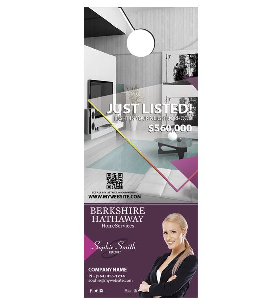 Berkshire Hathaway Door Hangers, Berkshire Hathaway Realtor Hangers, Berkshire Hathaway Office Hangers, Berkshire Hathaway Agent Hangers, Berkshire Hathaway Broker Hangers