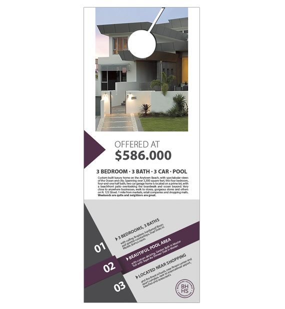 Berkshire Hathaway Door Hangers, Berkshire Hathaway Realtor Hangers, Berkshire Hathaway Office Hangers, Berkshire Hathaway Agent Hangers, Berkshire Hathaway Broker Hangers