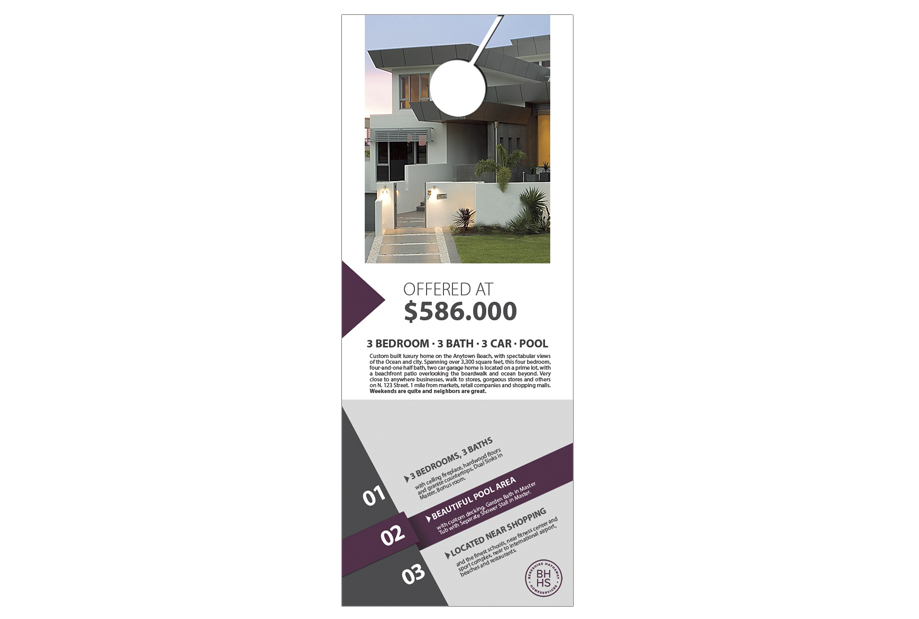 Berkshire Hathaway Door Hangers, Berkshire Hathaway Realtor Hangers, Berkshire Hathaway Office Hangers, Berkshire Hathaway Agent Hangers, Berkshire Hathaway Broker Hangers