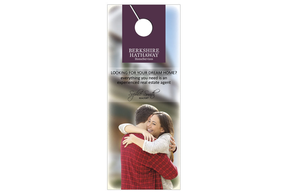 Berkshire Hathaway Door Hangers, Berkshire Hathaway Realtor Hangers, Berkshire Hathaway Office Hangers, Berkshire Hathaway Agent Hangers, Berkshire Hathaway Broker Hangers