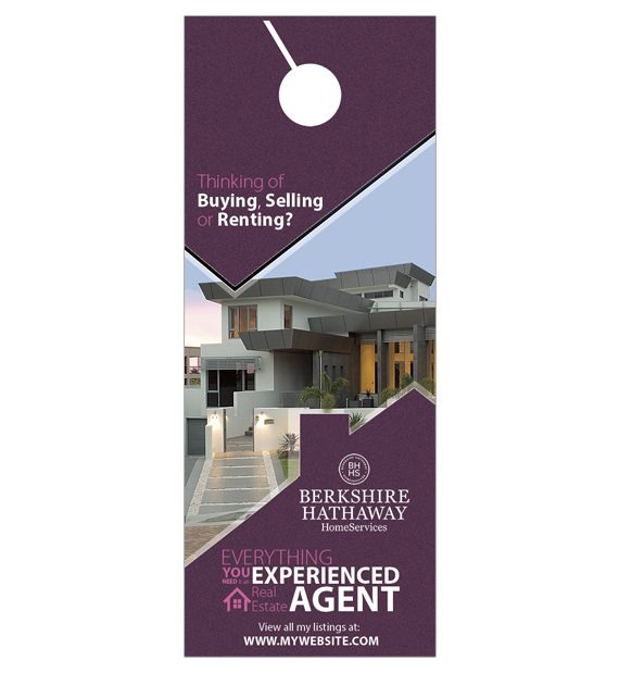 Berkshire Hathaway Door Hangers, Berkshire Hathaway Realtor Hangers, Berkshire Hathaway Office Hangers, Berkshire Hathaway Agent Hangers, Berkshire Hathaway Broker Hangers