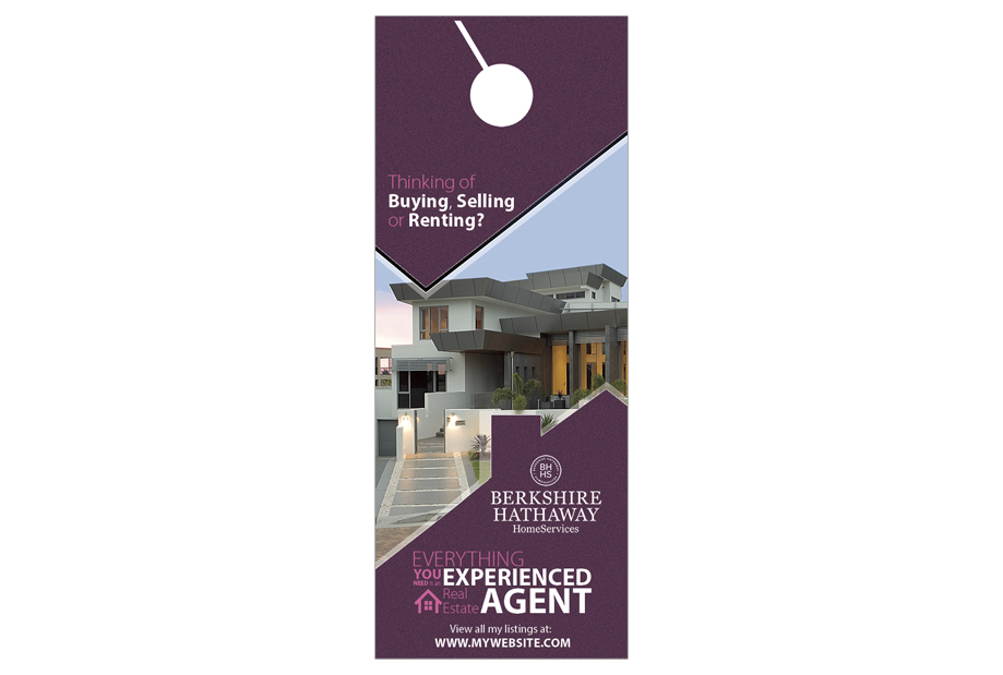 Berkshire Hathaway Door Hangers, Berkshire Hathaway Realtor Hangers, Berkshire Hathaway Office Hangers, Berkshire Hathaway Agent Hangers, Berkshire Hathaway Broker Hangers