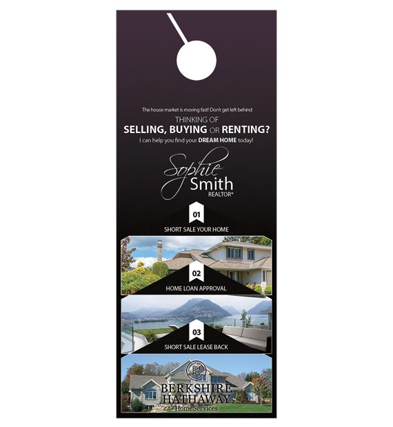Berkshire Hathaway Door Hangers, Berkshire Hathaway Realtor Hangers, Berkshire Hathaway Office Hangers, Berkshire Hathaway Agent Hangers, Berkshire Hathaway Broker Hangers