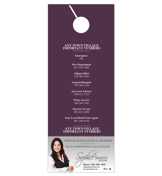 Berkshire Hathaway Door Hangers, Berkshire Hathaway Realtor Hangers, Berkshire Hathaway Office Hangers, Berkshire Hathaway Agent Hangers, Berkshire Hathaway Broker Hangers