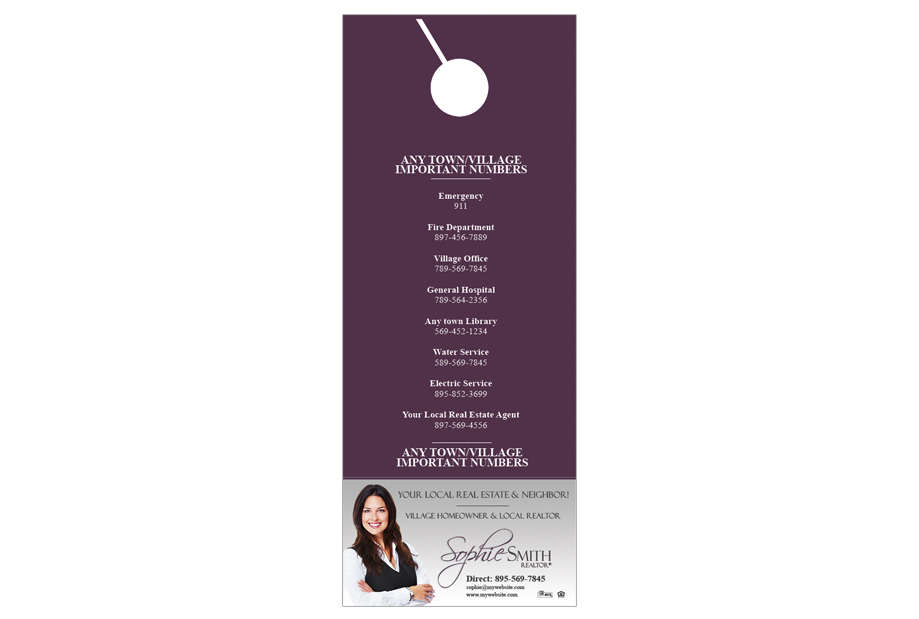 Berkshire Hathaway Door Hangers, Berkshire Hathaway Realtor Hangers, Berkshire Hathaway Office Hangers, Berkshire Hathaway Agent Hangers, Berkshire Hathaway Broker Hangers