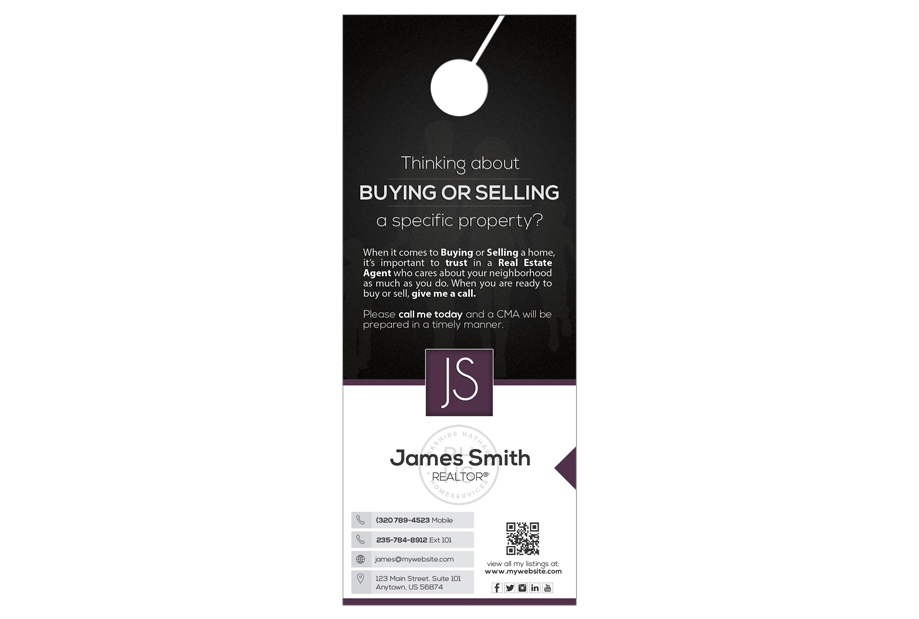Berkshire Hathaway Door Hangers, Berkshire Hathaway Realtor Hangers, Berkshire Hathaway Office Hangers, Berkshire Hathaway Agent Hangers, Berkshire Hathaway Broker Hangers