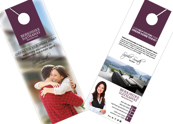 Berkshire Hathaway Door Hangers | Berkshire Door Hangers, Berkshire Hathaway Door Hanger Templates, Berkshire Hathaway Door Hanger Printing