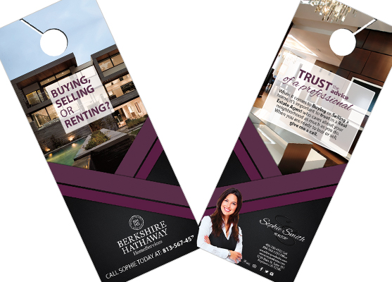 Berkshire Hathaway Door Hangers | Berkshire Door Hangers, Berkshire Hathaway Door Hanger Templates, Berkshire Hathaway Door Hanger Printing
