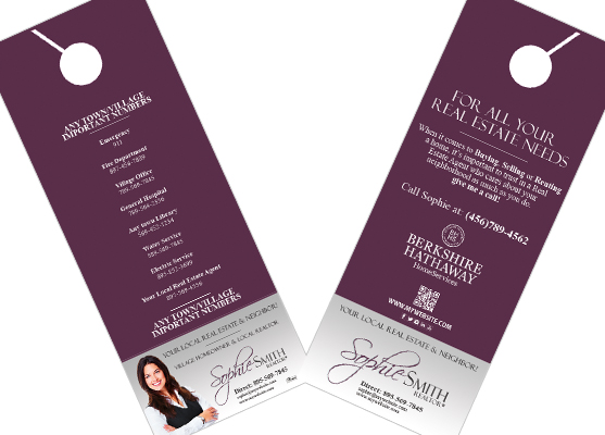 Berkshire Hathaway Door Hangers | Berkshire Door Hangers, Berkshire Hathaway Door Hanger Templates, Berkshire Hathaway Door Hanger Printing