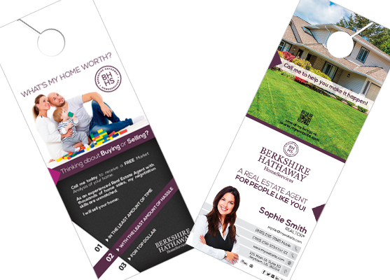 Berkshire Hathaway Door Hangers | Berkshire Door Hangers, Berkshire Hathaway Door Hanger Templates, Berkshire Hathaway Door Hanger Printing