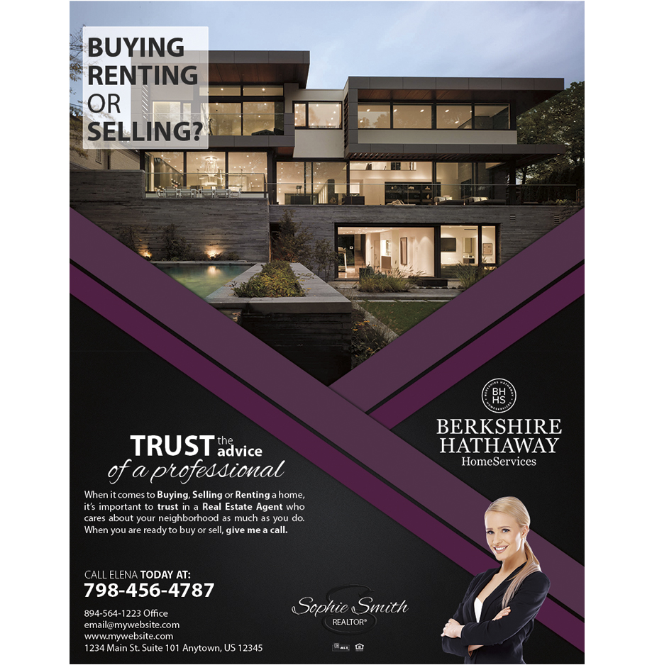 Berkshire Hathaway Flyers, Berkshire Hathaway Realtor Flyers, Berkshire Hathaway Agent Flyers, Berkshire Hathaway Office Flyers, Berkshire Hathaway Broker Flyers