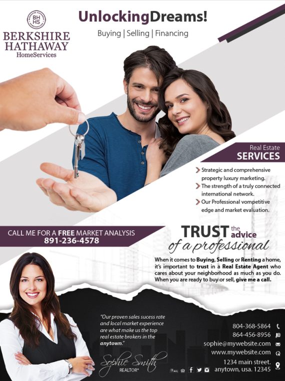 Berkshire Hathaway Flyers, Berkshire Hathaway Realtor Flyers, Berkshire Hathaway Agent Flyers, Berkshire Hathaway Office Flyers, Berkshire Hathaway Broker Flyers