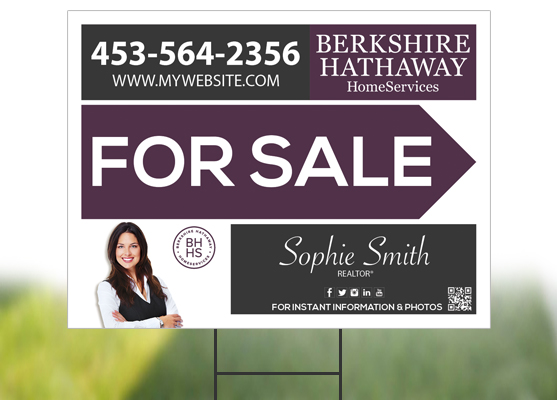 Berkshire Hathaway Yard Signs, Berkshire Hathaway Signs, Berkshire Hathaway Yard Sign Templates, Berkshire Hathaway Yard Sign Printing