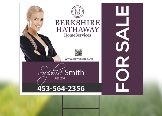 Berkshire Hathaway Yard Signs, Berkshire Hathaway Signs, Berkshire Hathaway Yard Sign Templates, Berkshire Hathaway Yard Sign Printing