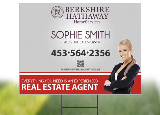 Berkshire Hathaway Yard Signs, Berkshire Hathaway Signs, Berkshire Hathaway Yard Sign Templates, Berkshire Hathaway Yard Sign Printing