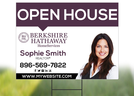 Berkshire Hathaway Yard Signs, Berkshire Hathaway Signs, Berkshire Hathaway Yard Sign Templates, Berkshire Hathaway Yard Sign Printing