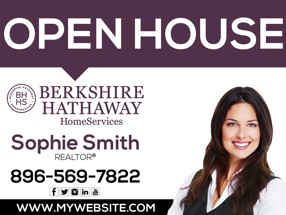 Berkshire Hathaway Yard Signs, Berkshire Hathaway Realtor Signs, Berkshire Hathaway Agent Signs, Berkshire Hathaway Office Signs, Berkshire Hathaway Broker Signs